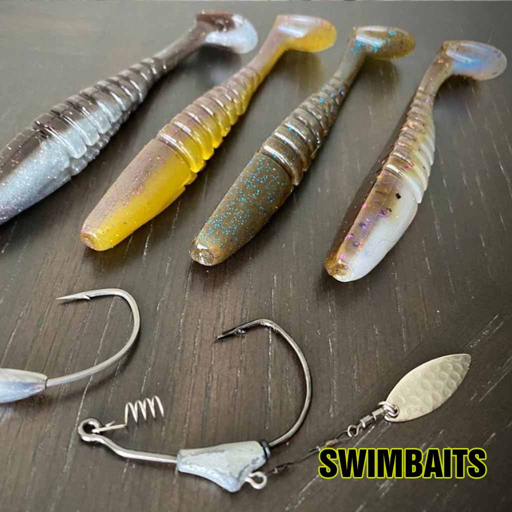 Soft Fishing Lures Swimbaits Minnow Bait Shad Lure Soft Plastic Lure for  Bass Trout Pike Fishing (Color 2, 2.95 - 6Pcs), Soft Plastic Lures -   Canada