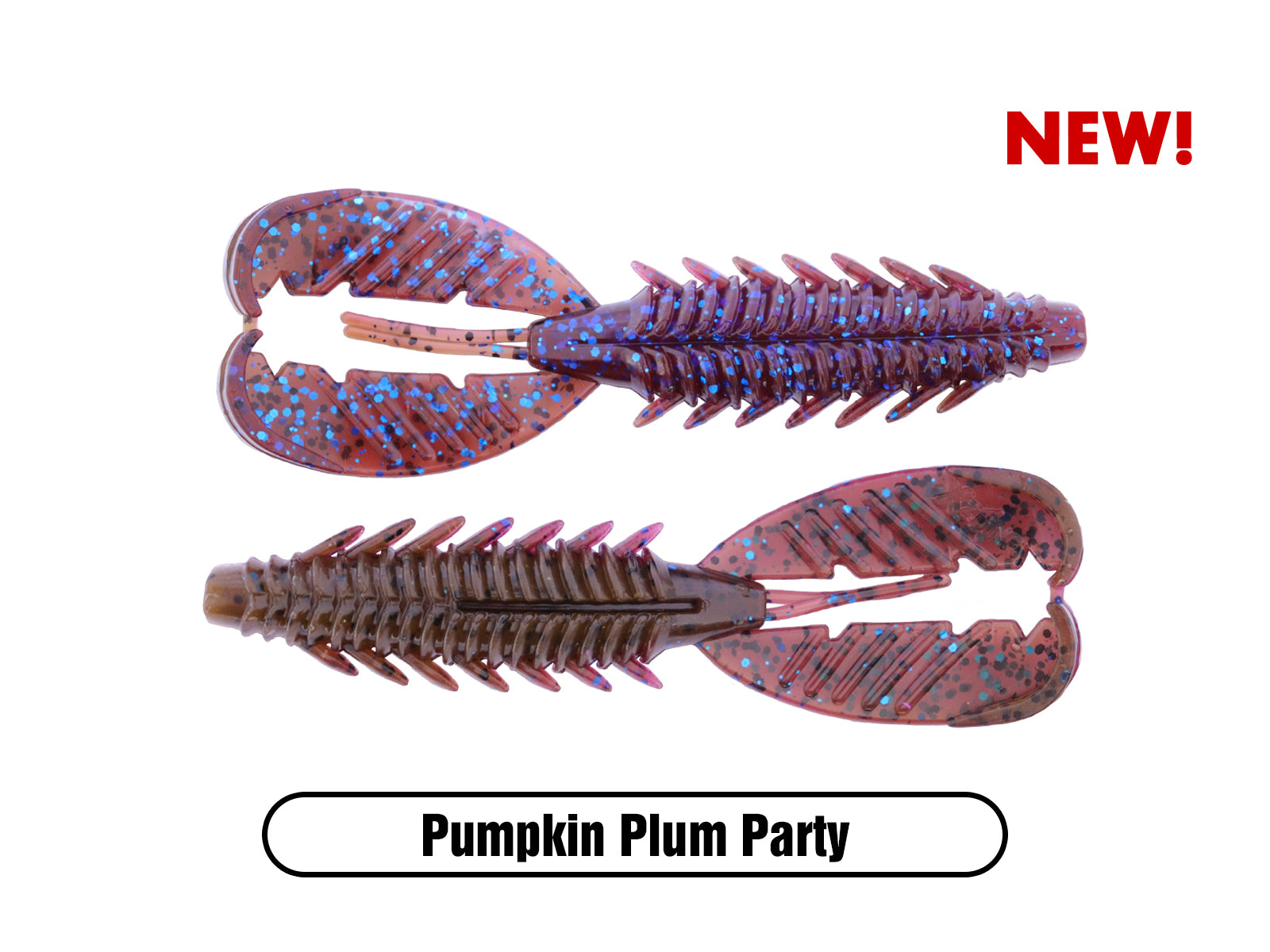 crawdad lures for fishing Crawfish Soft Plastic Baits Adrenaline Craw Jr. 3.5" (7 Pack) Fireball