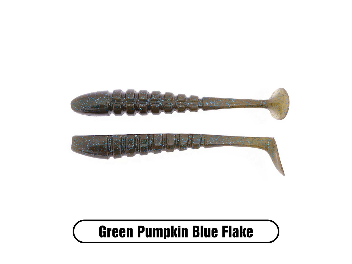 4.75" Swammer Swimbait Green Pumpkin Blue Blue