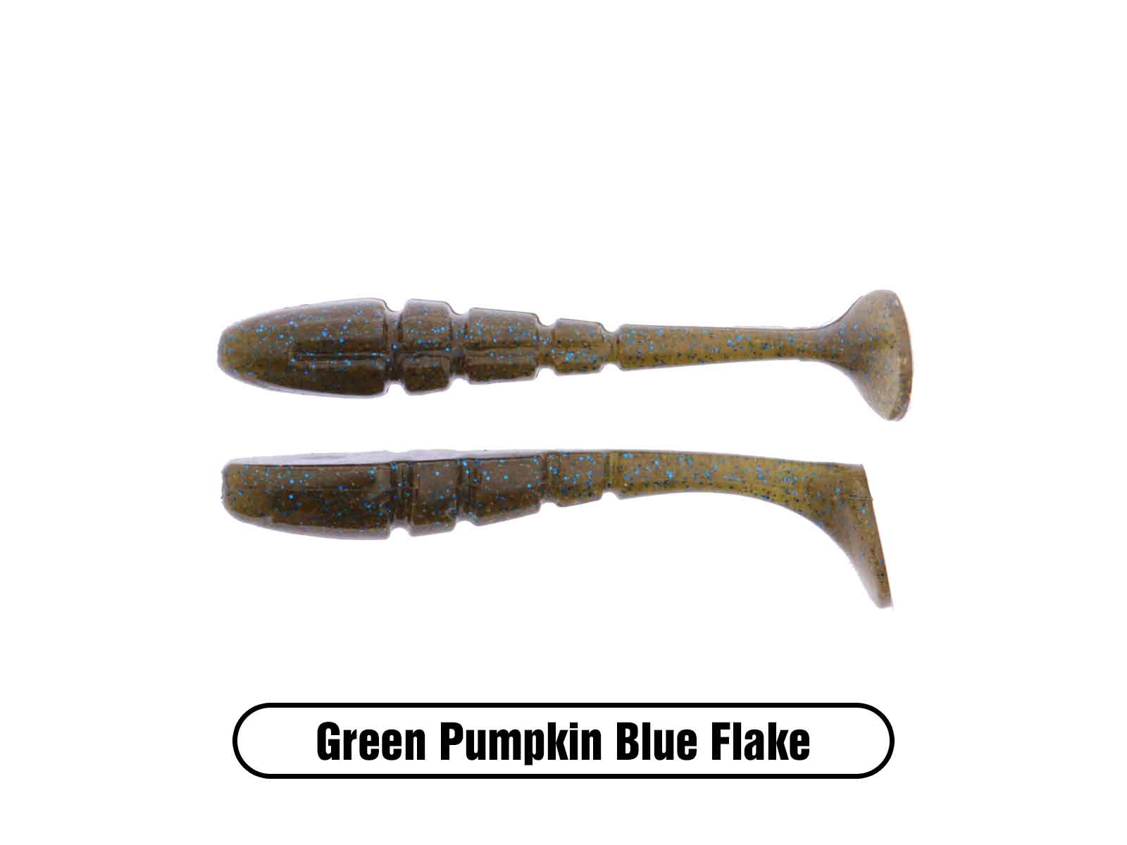 2.75 Swammer Swimbait Green Pumpkin Blue Flake