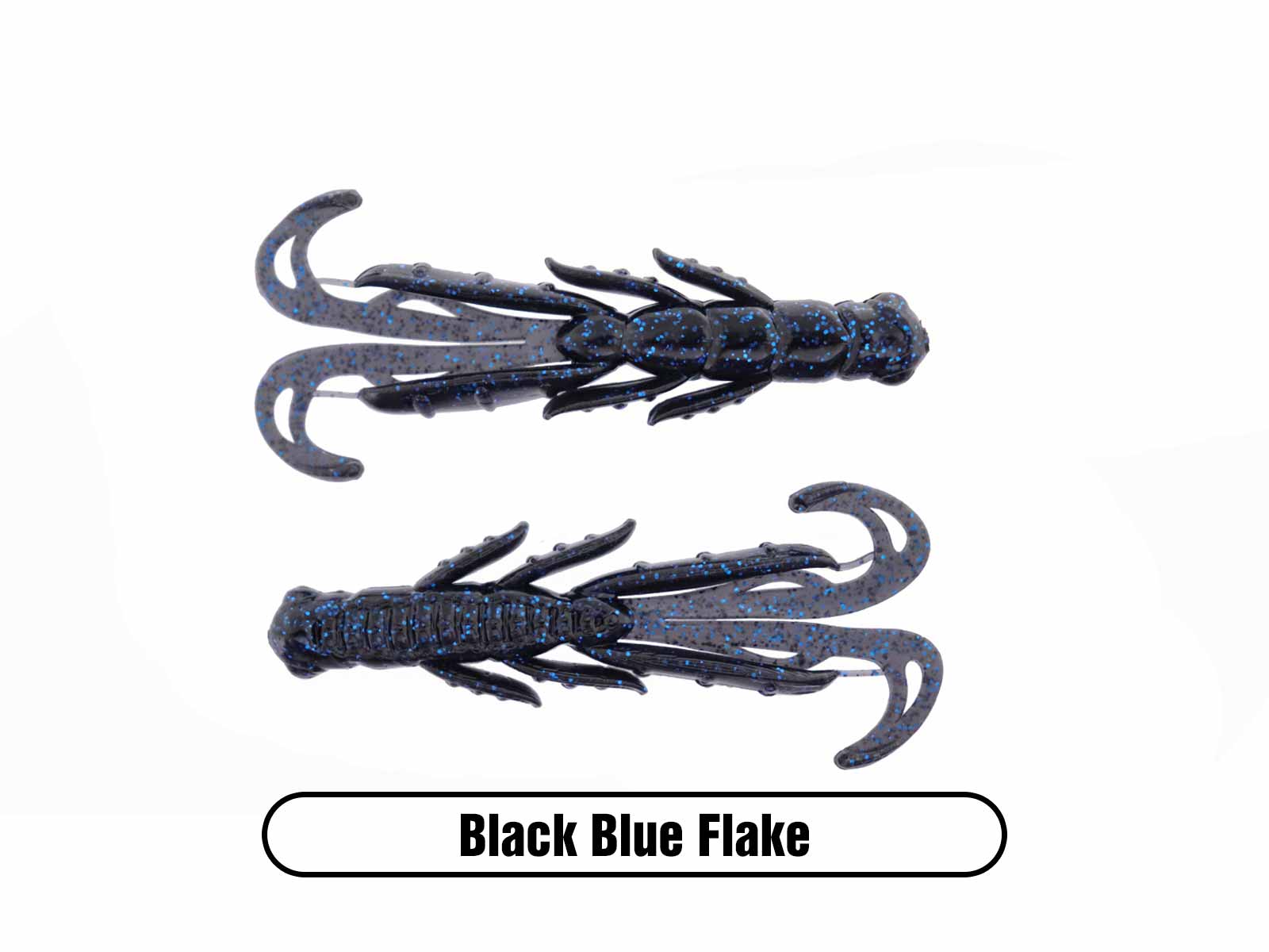 black and blue fishing lure Scented Stealth Creature 2.75" (7 Pack) – X Zone Lures