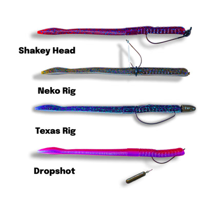 MB Fat Finesse Worm 6" (8 Pack)