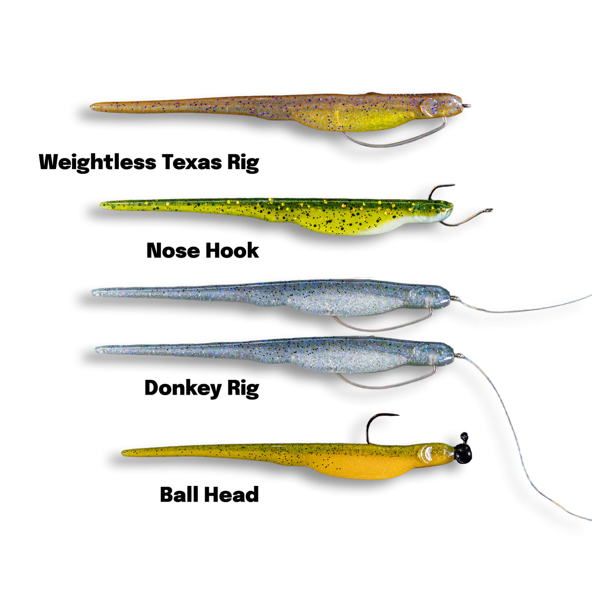 Whiplash Shad 3.5" (7 Pack)