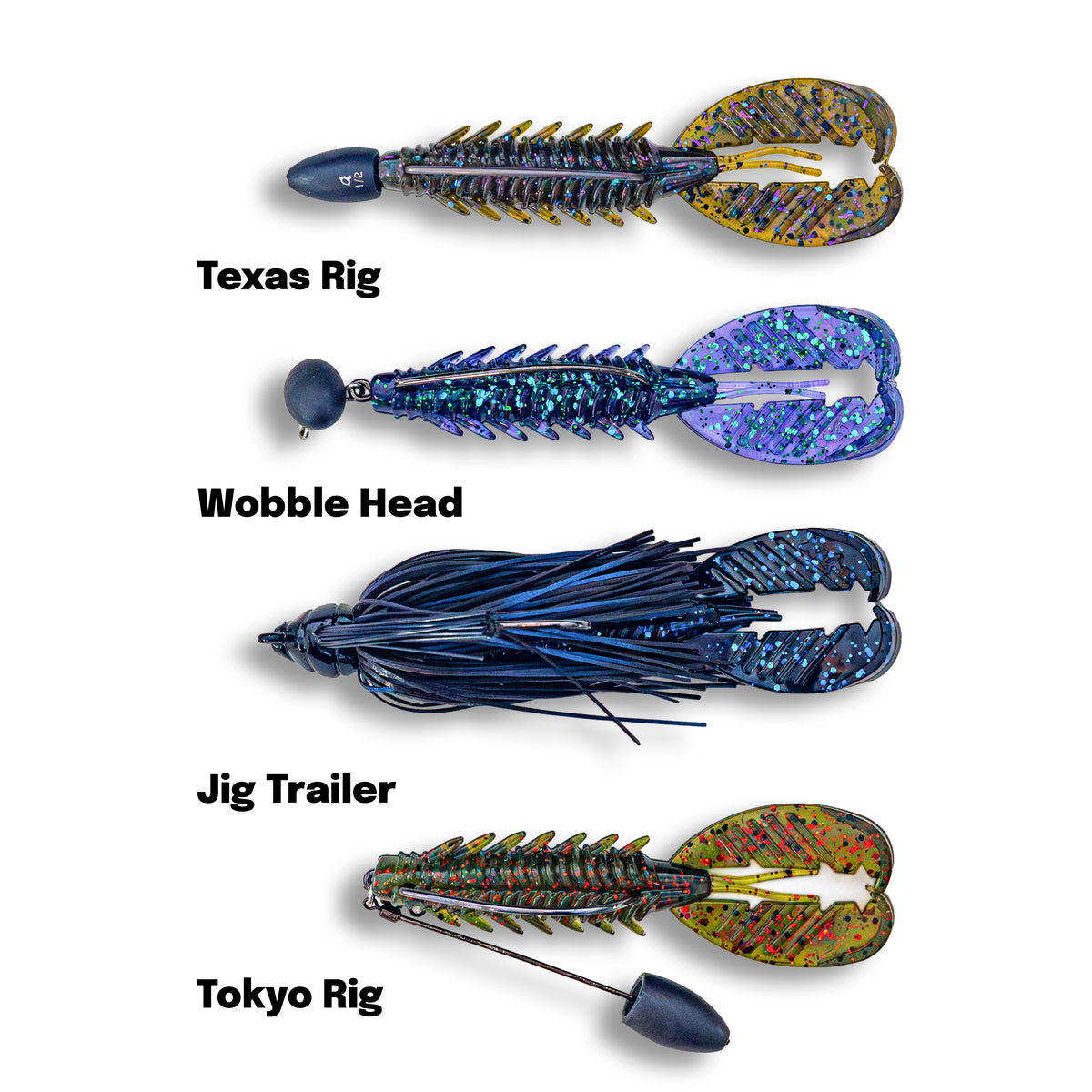 Adrenaline Craw Jr. 3.5" (7 Pack)