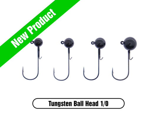 Tungsten Ball Head Jig with 1/0 Hook