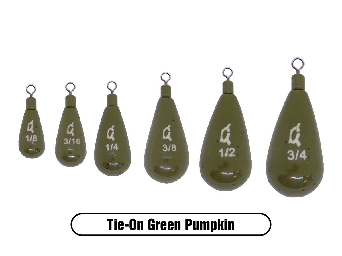 10-Pack 1 Oz Teardrop Drop Shot Weights For Freshwater Fishing - Lead Sinker Weights