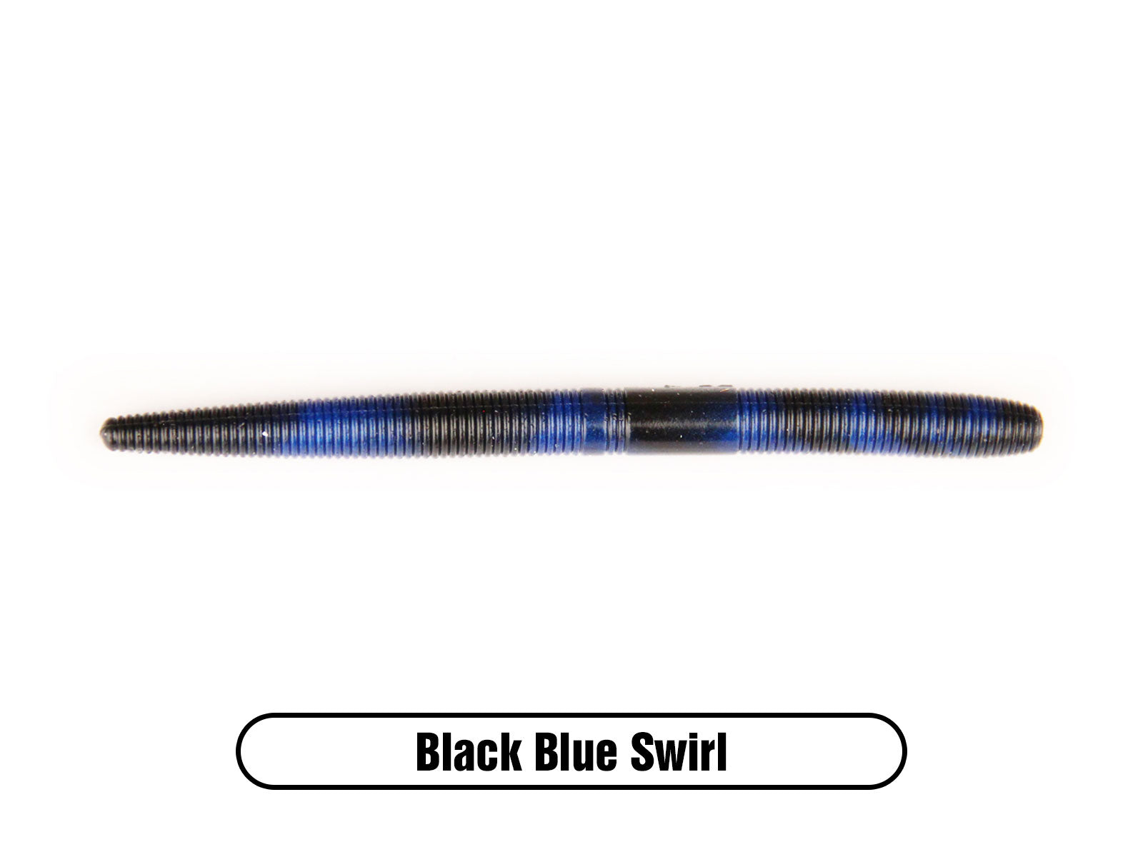 20 pk 5 Senko-style - BLACK BLUE TIP Soft Plastic Worm Bass