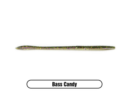 Soft Plastic Finesse Worm Bait for Largemouth Bass Fishing, Smallmouth Bass and Walleye Fishing Lure