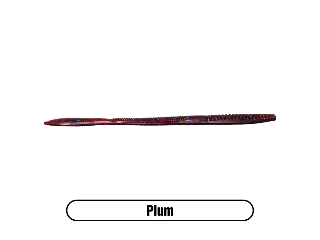 Soft Plastic Finesse Worm Bait for Largemouth Bass Fishing, Smallmouth Bass and Walleye Fishing Lure