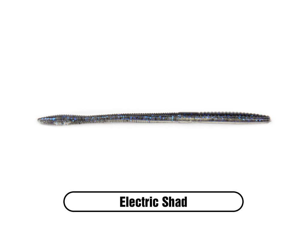 Soft Plastic Finesse Worm Bait for Largemouth Bass Fishing, Smallmouth Bass and Walleye Fishing Lure