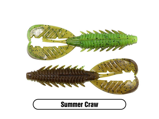 Tackle HD 10-Pack Texas Craw Beaver, 4.25 Twin Tail Fishing Bait, Soft  Plastic Fishing Lures and Jig Trailers for Bass Fishing, Crawfish Bass Lures,  Black Red Flake 