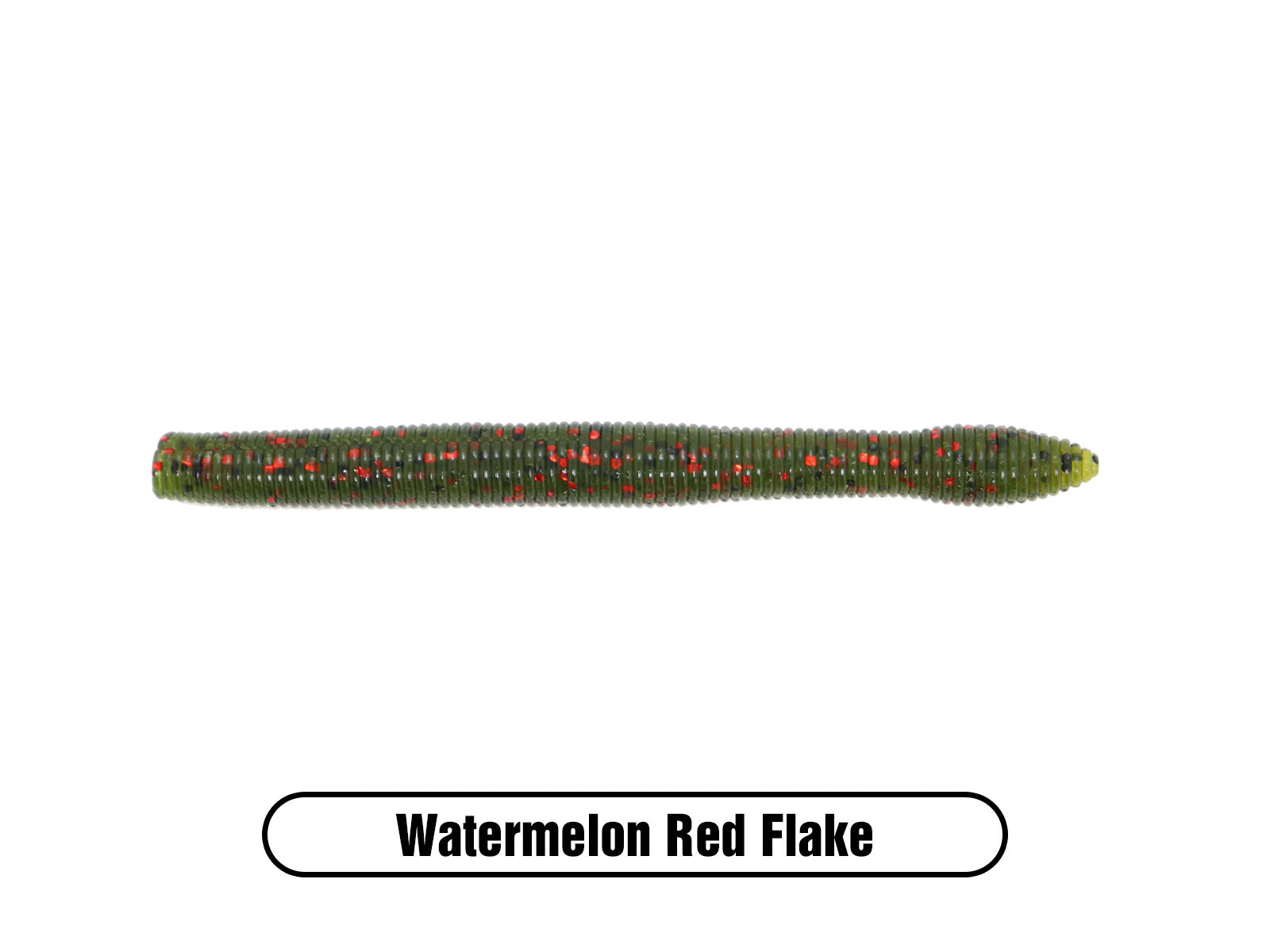 7 Stick Senko Style Watermelon Red Fleck 25 Pack Bulk Bass Plastic Worm