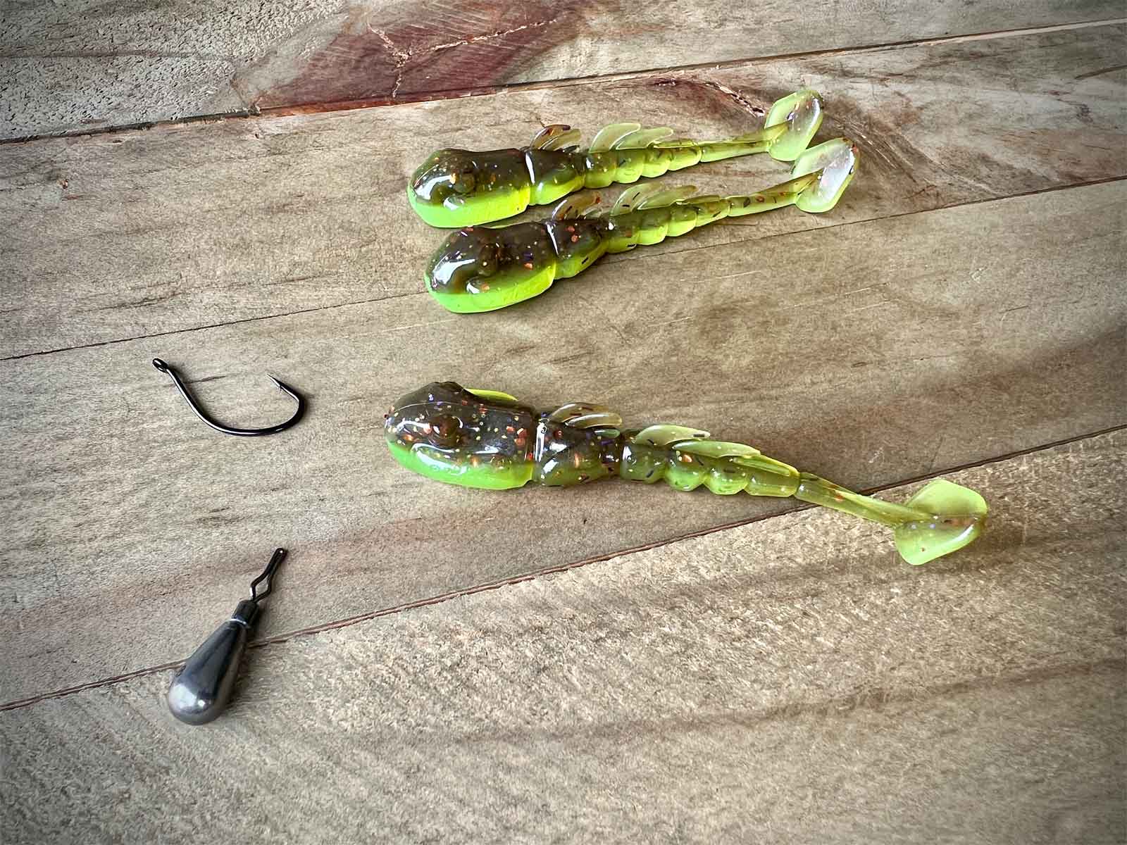 13 Fishing Invader 4 1/4 inch Soft Plastic Creature Bait 6 pack