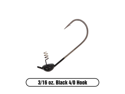 Tungsten Shakey Jig Head for Largemouth Bass Fishing, Smallmouth Bass Fishing and Walleye Fishing Lure